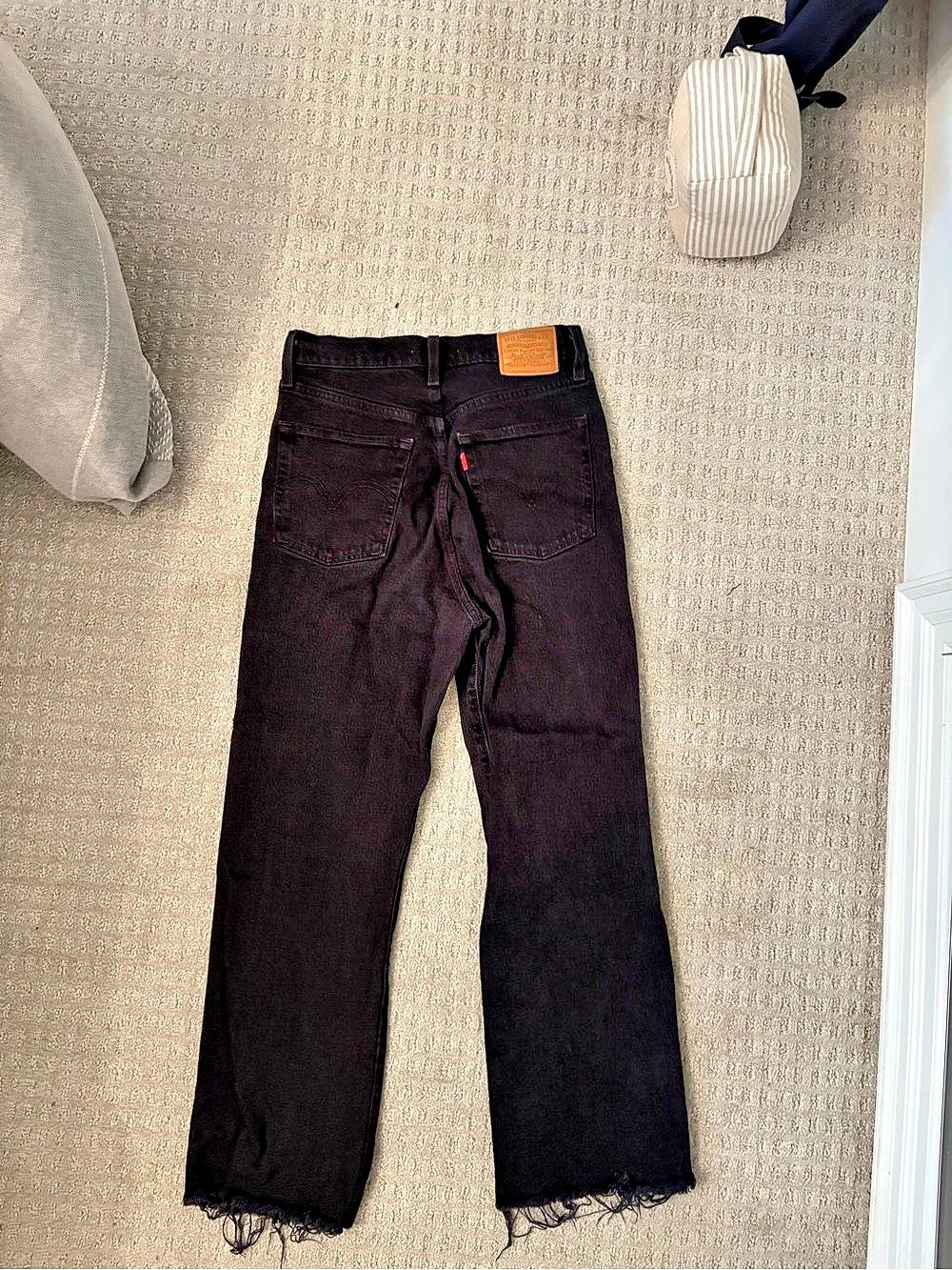 Levi's Ribcage Straight Ankle Jeans Black Straight-Leg Jeans